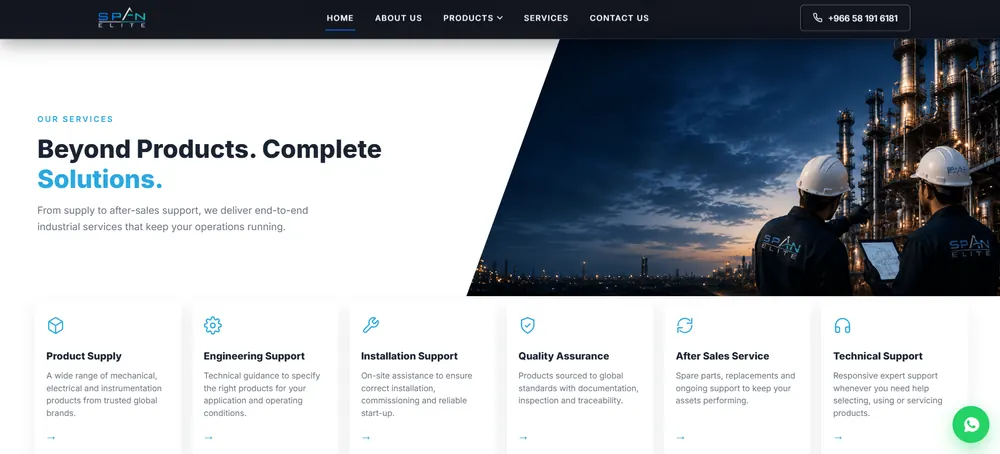 SpanElite.net industrial solutions overview