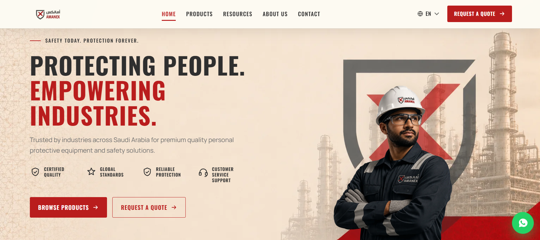 Amanex Safety website
