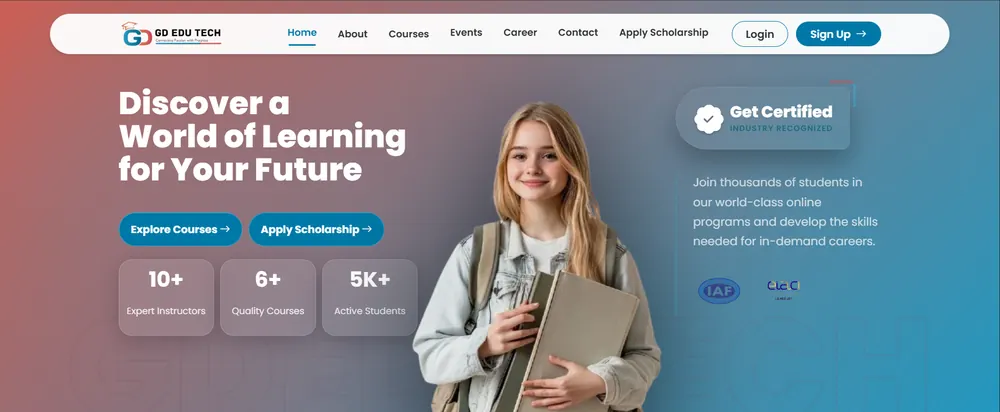 GD Edu Tech website