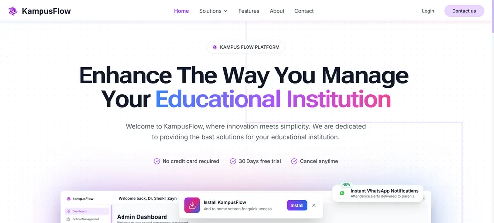 KampusFlow marketing site