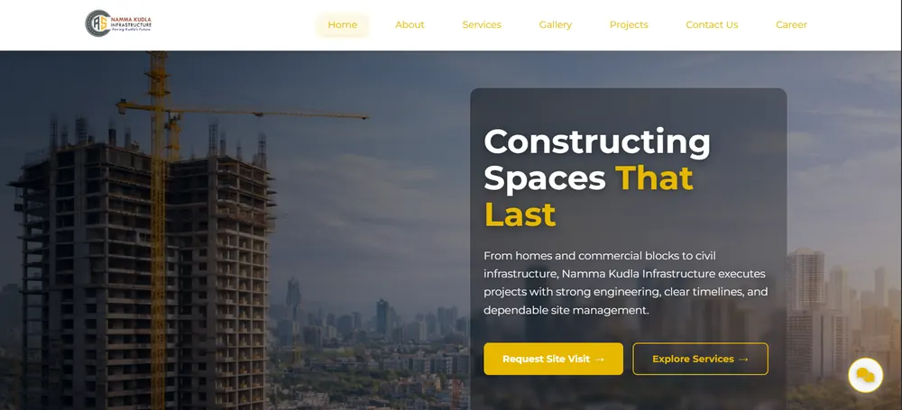 Namma Kudla Infrastructure website