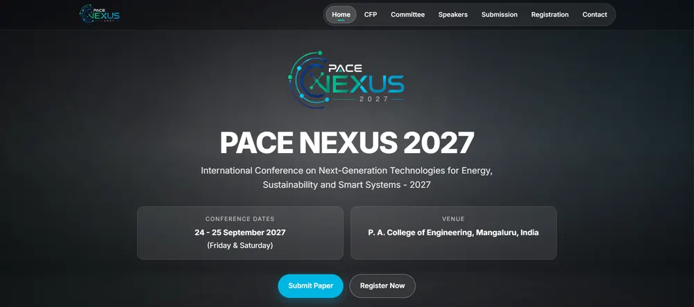 PACE NEXUS 2027 conference website